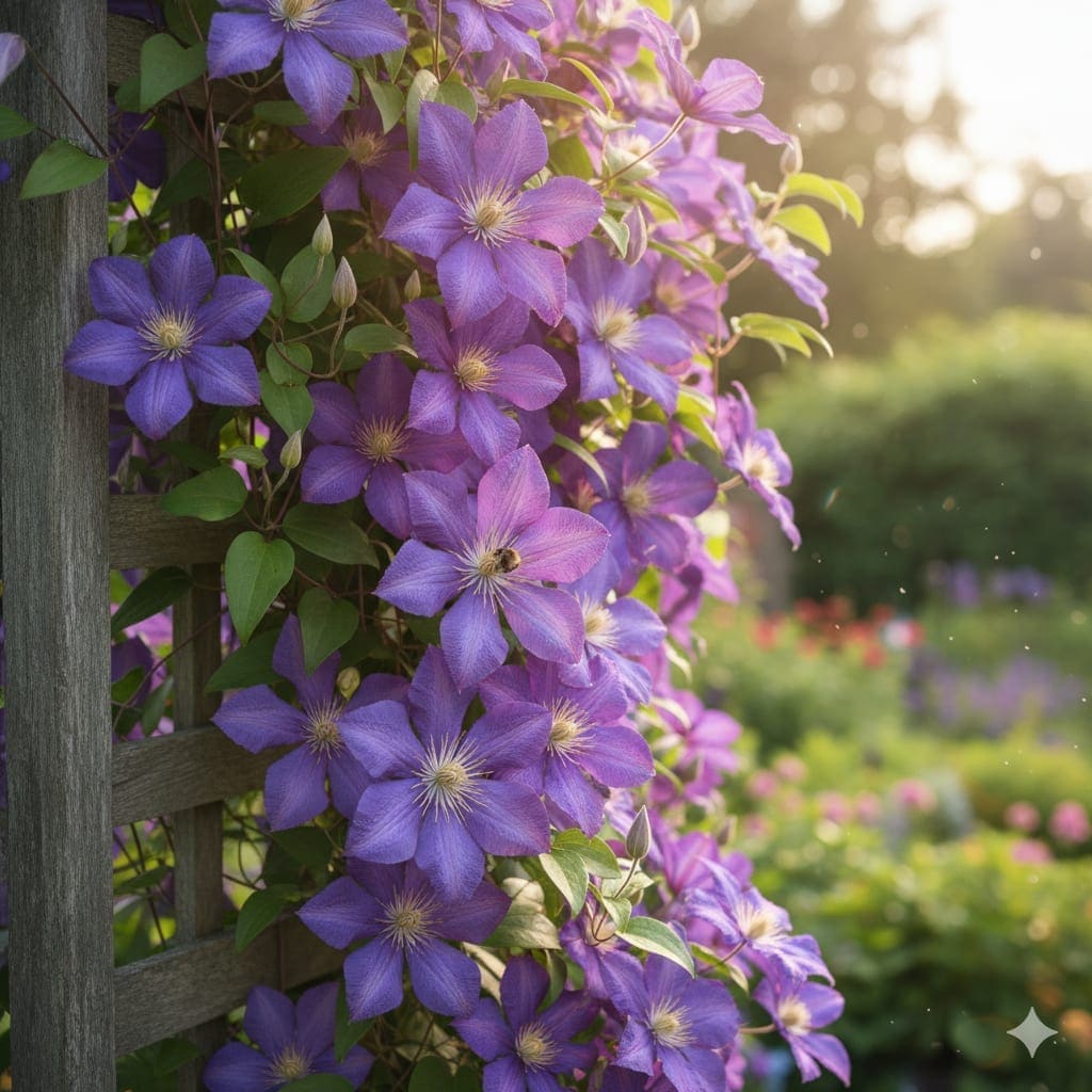 Clematis spp. plant