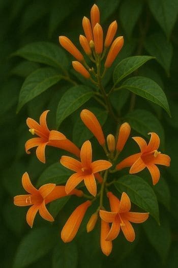 Pyrostegia Venusta plant