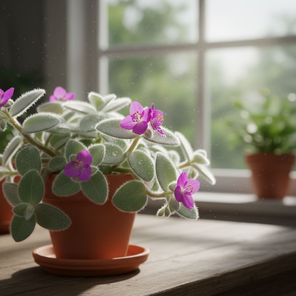 Tradescantia Sillamontana plant