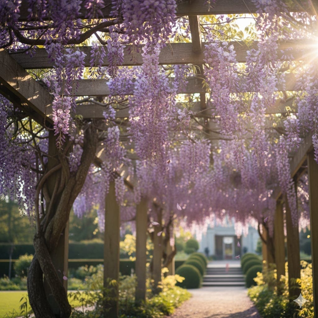 Wisteria spp. plant